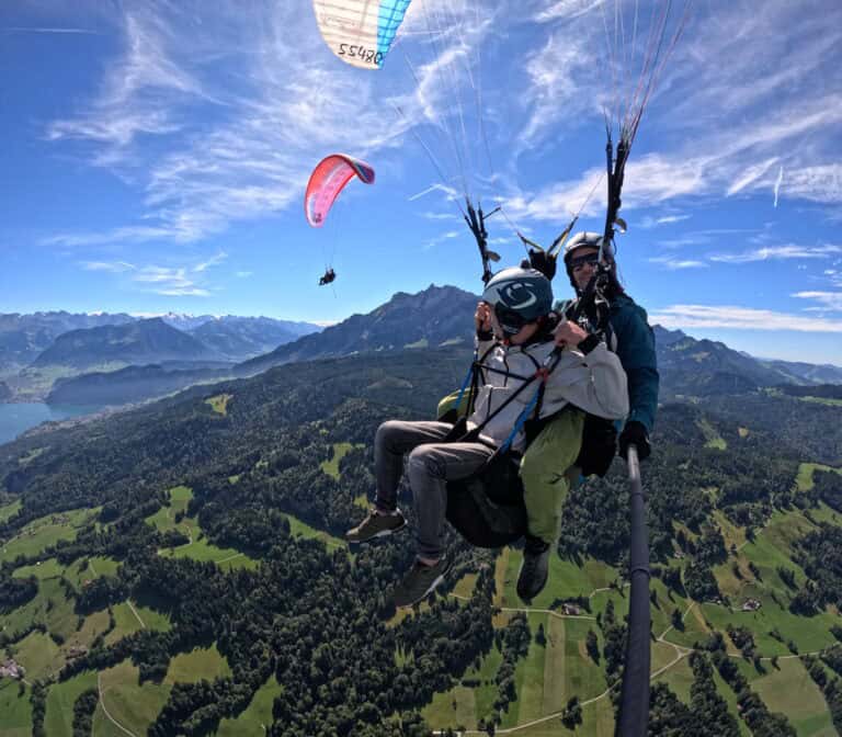 Paragliding Pilatus Tandemflüge über Luzern