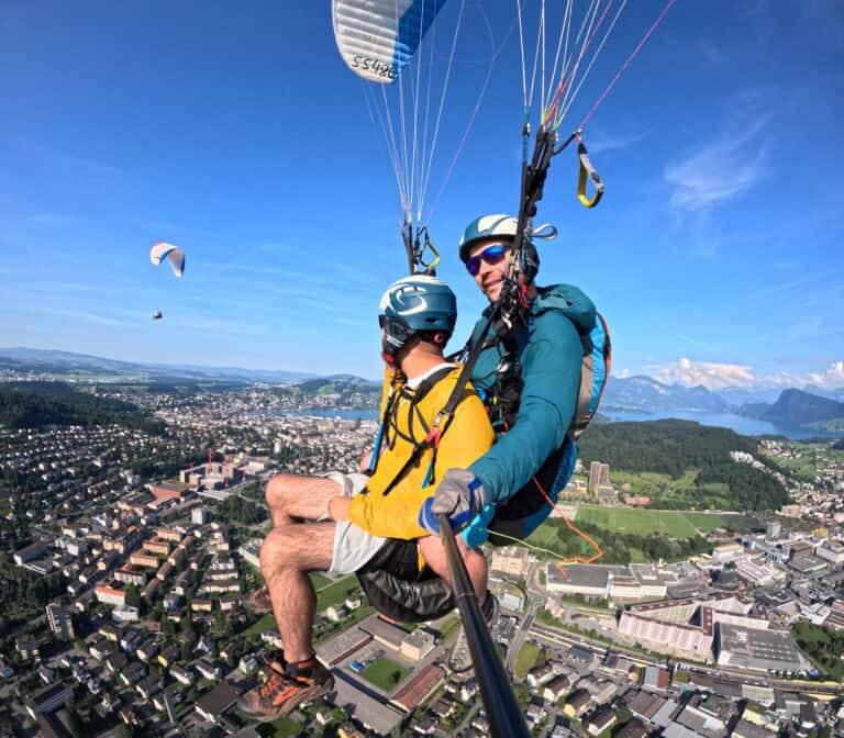 Paragliding Pilatus Tandemflüge über Luzern