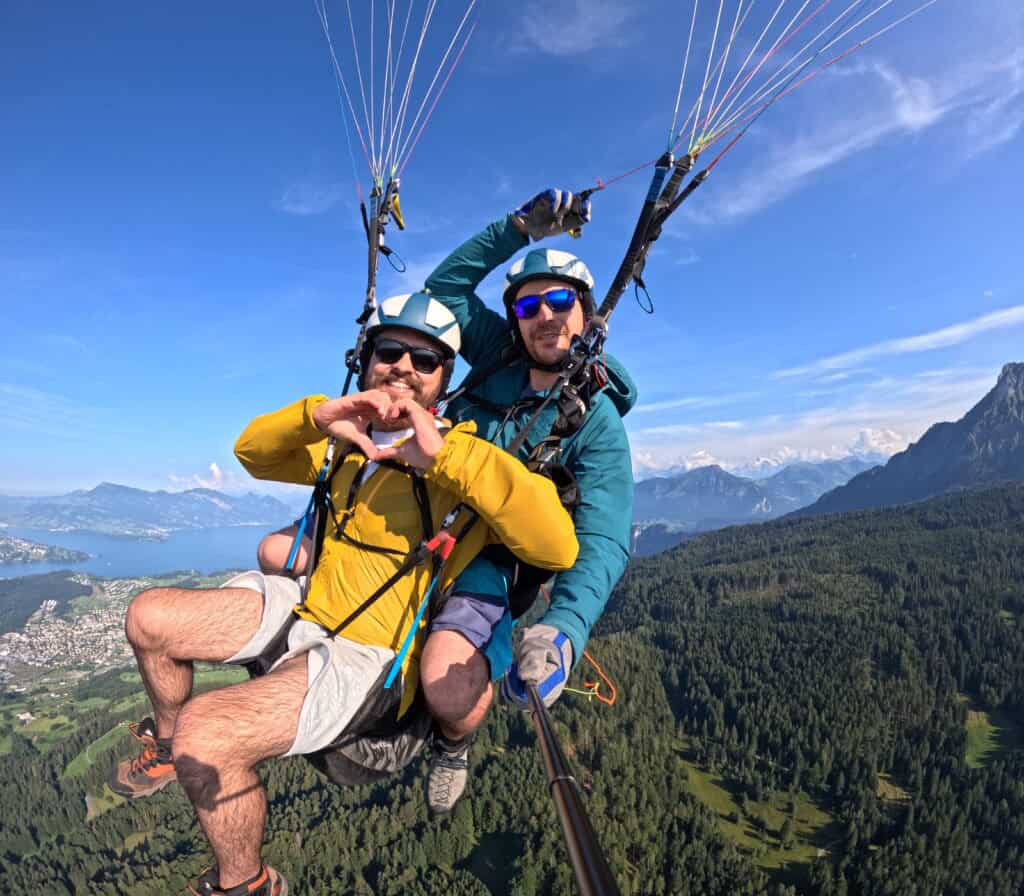 Paragliding Pilatus Tandemflüge über Luzern