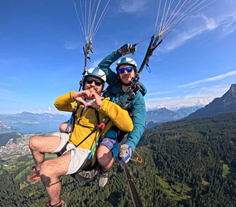 Paragliding Pilatus Tandemflüge über Luzern