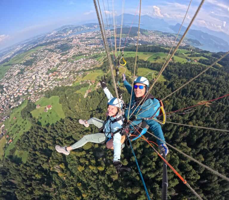 Paragliding Pilatus Tandemflüge über Luzern