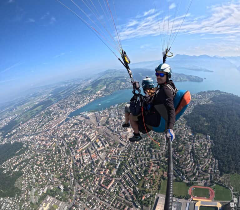 Paragliding Pilatus Tandemflüge über Luzern
